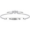 FALOGI Braccialetto da donna, regalo ispiratore per uomo, bracciale rigido per lei, sorella, amica, gioielli personalizzati per ragazze e ragazzi, regalo di incoraggiamento, Acciaio inossidabile