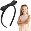 ALLY-MAGIC Cerchietti per capelli per ragazze, fascia per capelli con fiocco nero, fascia per capelli vintage con nodo, per donne e ragazze, accessori per capelli per bambini Y9XHDJFG (nero)
