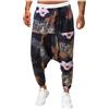 JokeLomple Pantaloni Casual da Uomo - Pantaloni da Uomo in Lino Pantaloni Harem Uomo Baggy Hippie Pantaloni da Lavoro Pantaloni Cargo da Allenamento vestibilità Larga Pantaloni da Spiaggia Yoga