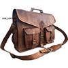 Fatto a mano Valigetta per laptop vintage Messenger in vera pelle di alto profilo