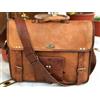 Fatto a mano GVB 18" Borsa Messenger in Pelle Uomo Extra Space Borsa per Laptop Valigetta ...