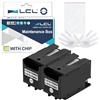 LCL T6716 C13T671600 Scatola di manutenzione Compatibile con Epson WorkForce Pro WF-C5210DW WF-C5290DW WF-C529R WF-C5710DWF WF-C5790DWF WF-C579RDWF WF-M5298DW(2-Pack Nero)