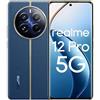 realme Smartphone 12 Pro 5G 8 + 256GB, Fotocamera Telescopica per ritratto, Sony IMX882 OIS, Processore Qualcomm Snapdragon 6 Gen 1, Display curvo da 120Hz, Submarine Blue