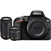 Nikon D3500 - Fotocamera DSLR con obiettivo, 24,2 MP, 18-55mm VR Lens & 70-300mm Dual Zoom Lens