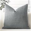 Artscope 1 Pezzi Federe per Cuscini in Finto Lino Minimalista Copricuscini Decorativo per Domestica Soggiorno Camera da Letto Divano 55x55cm, Grigio Scuro