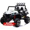 Mondial Toys MONDIALTOYS Macchina Elettrica per Bambini 2 Posti 24V Fuoristrada Maxi Buggy con Ampio Sedile - Auto Elettrica per due Bambini Full Optional (Bianco)