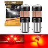 Sidaqi 380 P21/5W Lampadina LED Rosso Stop Lampadine posteriori 12-30V 21W 42SMD 3030 Chip BAY15D 380 P21 5W LED per luce freno/parcheggio/luci di posizione Fendinebbia posteriori-2 pezzi