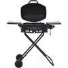 vidaXL Barbecue e Griglia a Gas Portatile con Fornello Nero Cucina per Esterni