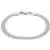 Tuscany Silver Bracciale in Argento Sterling Bismark a 4 Strati da 19cm/7.5 pollici da Donna