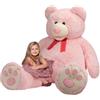HollyHOME Grande orsacchiotto di peluche gigante da 150 cm, rosa chiaro