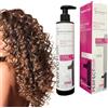 Alonia Cosmetics® 300ml MAXI formato Crema modellante Booster per Ricci Gel Ravvivaricci Ristrutturante Professionale Definisce Valorizza i Capelli Ricci, Mossi, Anticrespo, con Aloe vera e Maracujà