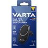VARTA Mag Pro Wireless Car Charger 15 W (Smartphone-Halterung und kabelloses Ladegerät in einem, MagSafe-kompatibel, Qi-kompatibel) inkl. Autohalterung und USB-Typ-C-Kabel, schwarz