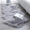 SXYHKJ Tappeto Morbido e soffice,Faux Pelliccia di Agnello,Fluffy Soft Hair Decorativo Cuscino da Sedia Divano stuoia (60x160cm, Grigio)