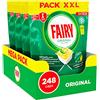 Fairy Detersivo Lavastoviglie Gel Liquido, 360 Lavaggi, Confezione Da 12 Bottiglie, Platinum Limone, Dona Extra Brillantezza Alla Lavastoviglie, Combina Pulizia Brillantezza E Freschezza