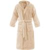 Bassetti Accappatoio Spugna Cotone COLORS Con Cappuccio Altamente Assorbente Unisex Con Zaino Sport Ricamato (IT, Testo, XL, Regular, Regular, Avorio)