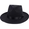 DongBao Cappello Fedora a Tesa Larga Uomo Donna Panama Jazz Cappello Trilby Cappello in Feltro