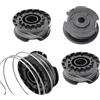 ERHUO 4 Pezzi Bobina a Filo per Tagliabordi,4 Pezzi Φ1,65mm 4,9m F016800569&F016800385 Bobina di Ricambio Nylon,Bobine per Bosch Art 23 SL 26 SL EasyGrassCut 18 23 26 Decespugliatore