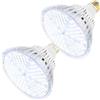 MILYN 2 Pezzi Lampada per Piante a Bianca Spettro Completo E27 100W Luce per Piante Giardino Serra Idroponica, Acquario Serre, Giardini Interni, Fiori, Verdure, Frutta, Orchidee, Bonsai