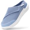 FitVille Pantofole Diabetiche Per Donna Scarpe Extra Larghe Per Piedi Gonfi Ciabatte Regolabili Per La Neuropatia Dolorosa Dei Piedi Degli Anziani 36 EU X-Larga