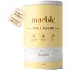 marble Collagene polvere 450 g - peptidi di collagene - 60 giorni test senza rischi - complesso amminoacidi ad alto dosaggio - collagene polvere in scatola di cartone senza cucchiaio di plastica