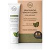 OZONO D´OR Dentifricio senza fluoro all'ozono pasta di denti e bio igiene orale naturale delicato per gengive sensibili dentifricio bio senza fluoro freschezza naturale alla menta 4 pezzi 100 ml (4)