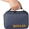 Tofern 2 Pezzi Borse Nylon Robusta Senza Bocce da Spiaggia Petanque 720g 72mm Gioco Boules per Giocare Giardino Francesi Adulti Bambini Unisexe, Blu per 8 Bocce