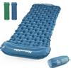 Naturehike Materassino Campeggio Gonfiabile Singolo Ultraleggero con Cuscino - Letto Gonfiabile Singolo Impermeabile- Attrezzatura da Campeggio Resistente e Leggera (Blu)