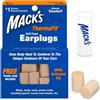 MACK'S Macks - Tappi per Orecchie, Si Adattano con Il Calore, Colore: Beige