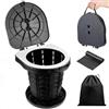 YSWOVUO WC Portatile Adulti, 220kg Toilette Portatile Pieghevole, Gabinetto Portatile Adulti con 10 Sacchetti per WC Campeggio, Water Portatile Adulti per Campeggio, Escursionismo, Pesca, Viaggio