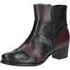 CAPRICE Stivaletti da donna con tacco in pelle con cerniera, Multicolore (Multi Nappa), 36 EU