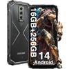 DOOGEE Blade 10 Pro Rugged Smartphone (2024) Android 14, Telefono Indistruttibile, 16GB+256GB/2TB Cellulare Antiurto, 6.5 HD+, 5150mAh, 50MP+8MP, IP68/IP69K/Dual SIM 4G/3 Slot per schede/Face ID/NFC