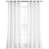MIULEE Tende Finestre con Occhielli Tenda a Pannello Traslucido Tende Moderne a Vela Trasparente Adatte per Porte Balcone Soggiorno Camera da Letto 2 Pezzo Set Bianco Puro 140x280 cm