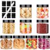 Dawumin Contenitori Plastica con Coperchio per Alimenti, 9pcs Contenitore Pasta, 250ml Contenitori Ermetici per Alimenti, Utilizzato per la Conservazione di Cereali, Muesli, Farina