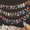 litogo Luci Foto, 5M 50LED USB Luci per Foto con Telecomando Lucine Led Decorative con Mollette 30 Clip