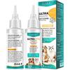 JSBNQRMZ Detergente Auricolare Cani e Gatti,Cura delle orecchie dei cani Gocce per Acari dell Orecchio,Gocce D'acari,Dog Ear Cleaner,Stop Prurito Rimuovere Earwax,Pulisce,Deodora,Elimina Gli Odori,50 ml