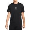 NIKE M NSW Tee Big Swoosh T-Shirt, Black, L Uomo