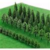 WANGZAIZAI 25 pezzi di alberi in miniatura, albero del treno, ferrovia, paesaggio, diorama architettura, fai da te, paesaggistica, mini paesaggistica