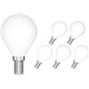 ENUOTEK Lampadina LED E14, 4W 540Lm Bianco Freddo 6000K, Piccolo Globo Lampadina E14 LED a Filamento a Vite, Equivalente a Lampadina Alogena da 40W, Angolo di Luce di 360°, Non Dimmerabile, Pacco da 6