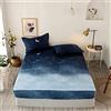 Loussiesd Set di lenzuola per bambini Galaxy con angoli stellati e cielo stellato per letto singolo per ragazze ragazzi adolescenti camera da letto ultra morbida luna notte set di biancheria da letto blu
