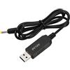 YOKIVE DC 5V a DC 12V USB Step Up Tensione Convertitore, Cavo Alimentazione con DC Jack 4,0 Mm x 1,7 Mm, Ottimo per Router,fotocamera, Auto Guida Registratore (Nero, 6W 1A)