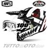 Airoh - 100% Casco da CROSS AIROH Twist 2.0 Mask Matt + Maschera 100% Everest Trasparente