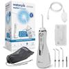 Waterpik Idropulsore Dentale Portatile, 3 Impostazioni di Pressione, Assicura la Rimozione Placca Dentale ed è Utilizzabile in Viaggio o in Bagni Piccoli, Batteria Ricaricabile, Bianco (WP-580EU)