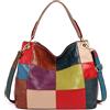 Segater Borsa a tracolla da donna multicolore casuale con design a cubo, borsa a tracolla colorata, Multicolore casuale, Taglia unica