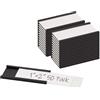 Realth Etichette Magnetiche Scrivibili 25.4MM X 50MM 50 Pcs | con Pellicola Protettiva Trasparente, per Uffici, Magazzini, Scaffali Metallici, Armadietti e Lavagne Bianche