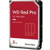 Western Digital Red Pro disco rigido interno 8 TB 7200 Giri/min 256 MB 3.5 Serial ATA III [WD8003FFBX]