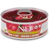 Farmina N&D Quinoa Skin & Coat feline adult (cervo e cocco) - 12 lattine da 80gr.