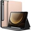 JETech Custodia per Samsung Galaxy Tab S10 Lite / S10 FE / S9 FE 10,9 Pollici con S Pen Holder, Sottile Folio Stand Protettiva Tablet Cover, Multi-Angolo Visualizzazione (Oro Rosa)