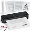 Phomemo M833 Stampante Termica Portatile A4, 300 DPI Stampante Senza Inchiostro per Affari, Viaggi, Casa, Compatibile con Telefono e Notebook, Nero