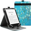 VOVIPO Custodia universale per 6 6.8 7Kindle Paperwhite/colorsoft eReaders,Stand Cover con cinturino compatibile con Kindle/Kobo/Tolino/Pocketbook/Sony 6-6.8-7 pollici ebook readers-Apricot Flower