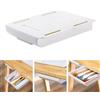 Bavooty Cassetto Autoadesivo Sotto Scrivania, Nascosto, Per Ufficio Scuola Cucina, Bianco, 25.5×20×4.2cm,1pcs